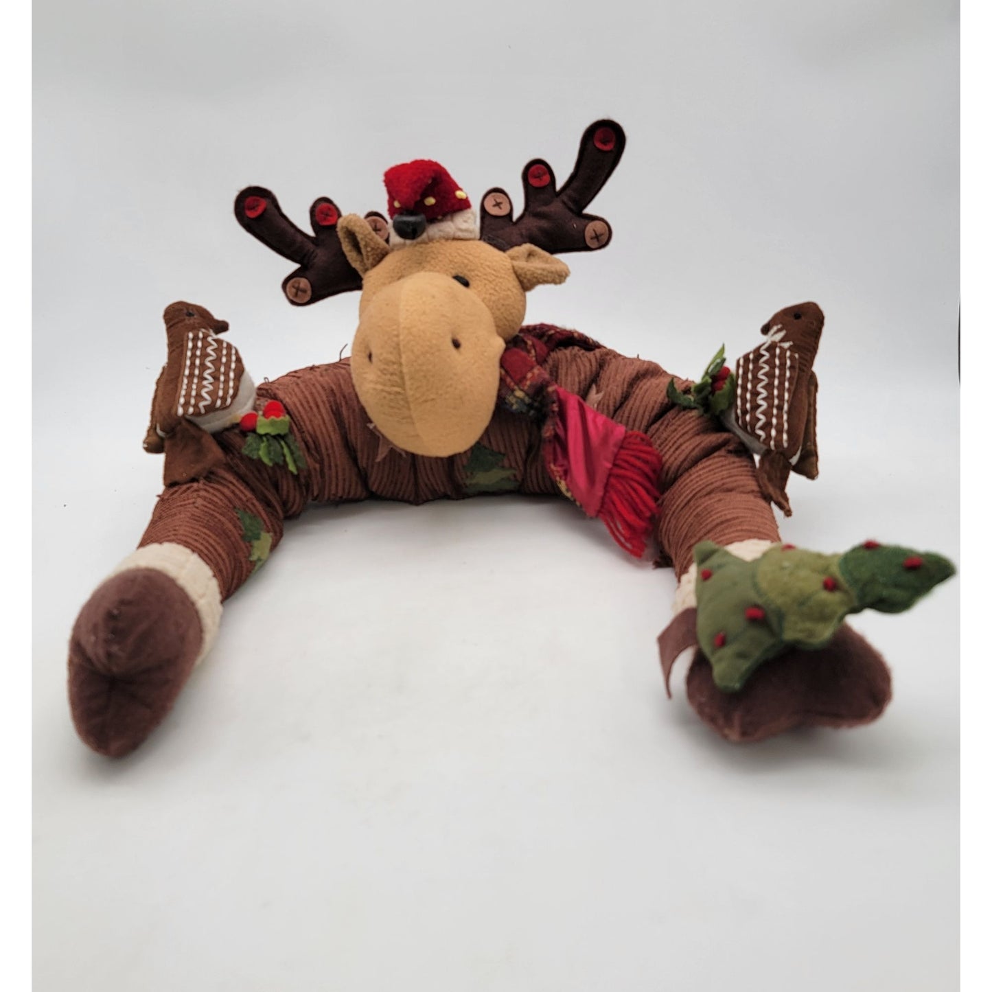 Vintage Plush Moose Door Draft Stopper