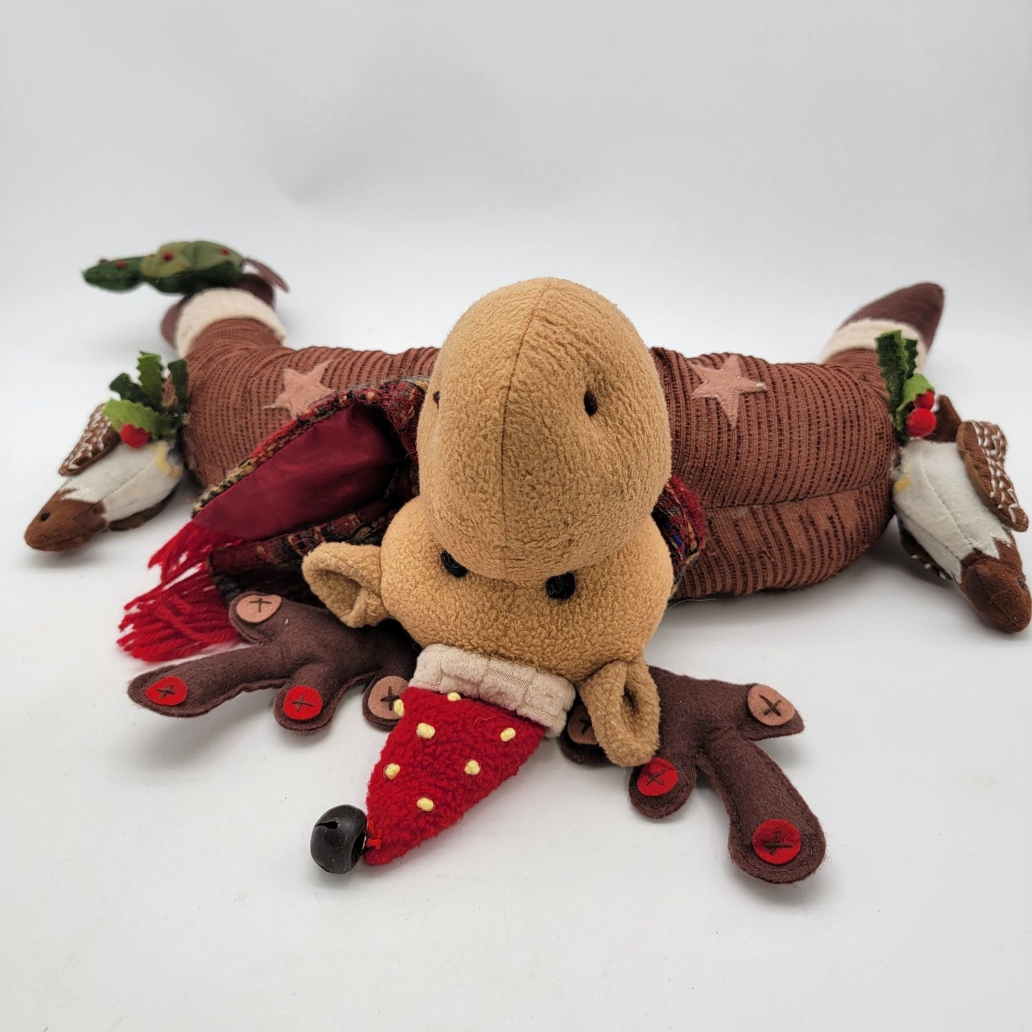 Vintage Plush Moose Door Draft Stopper