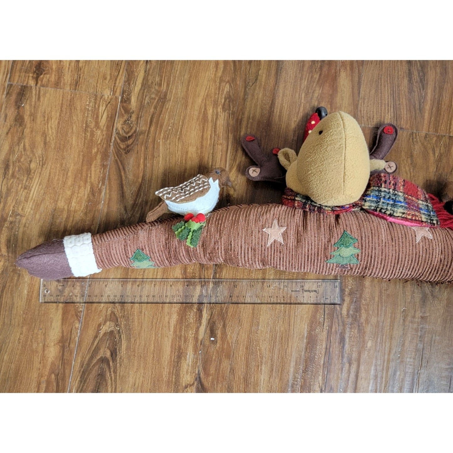 Vintage Plush Moose Door Draft Stopper