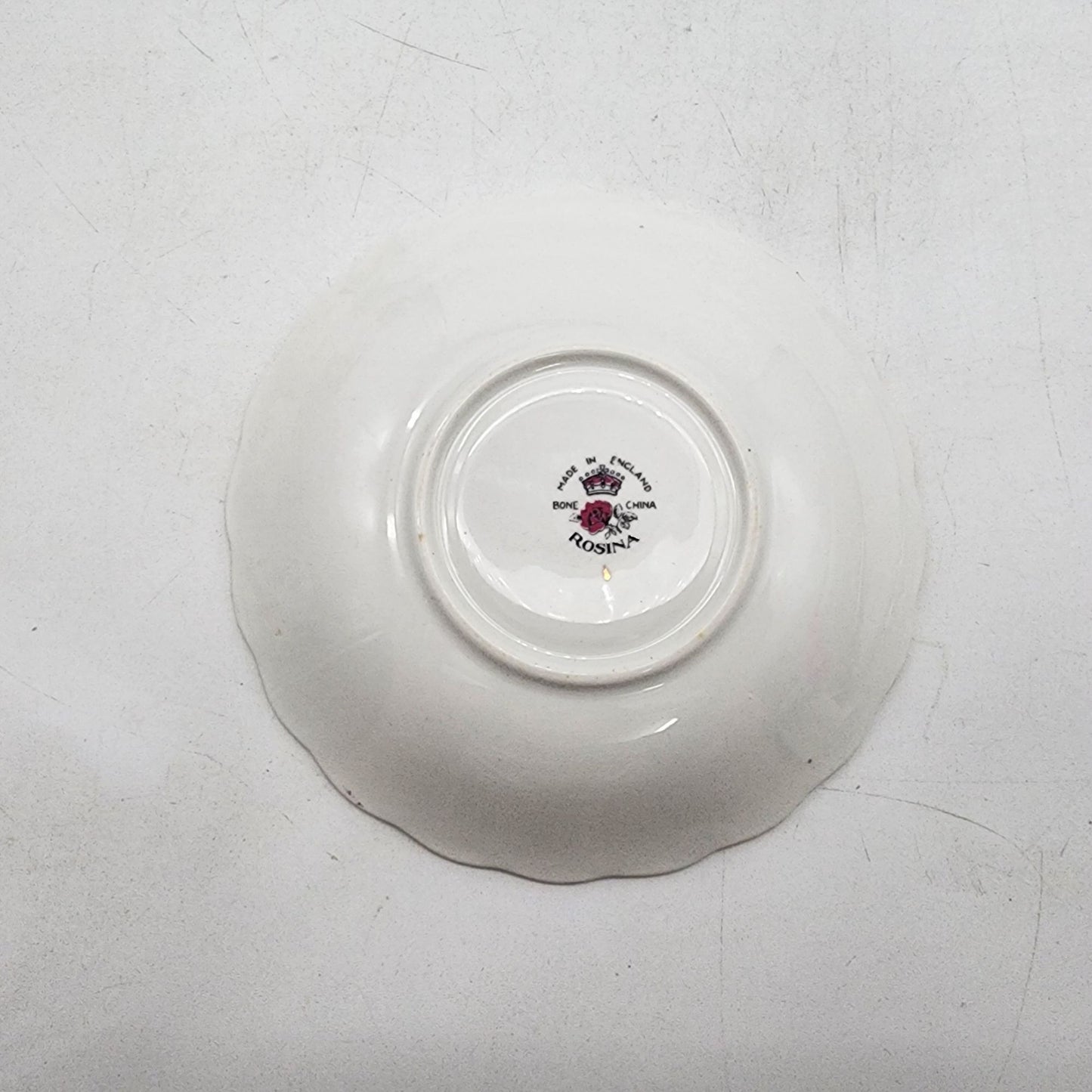 Vintage Rosina Bone China Forget-Me-Not Tea Cup & Saucer Set England