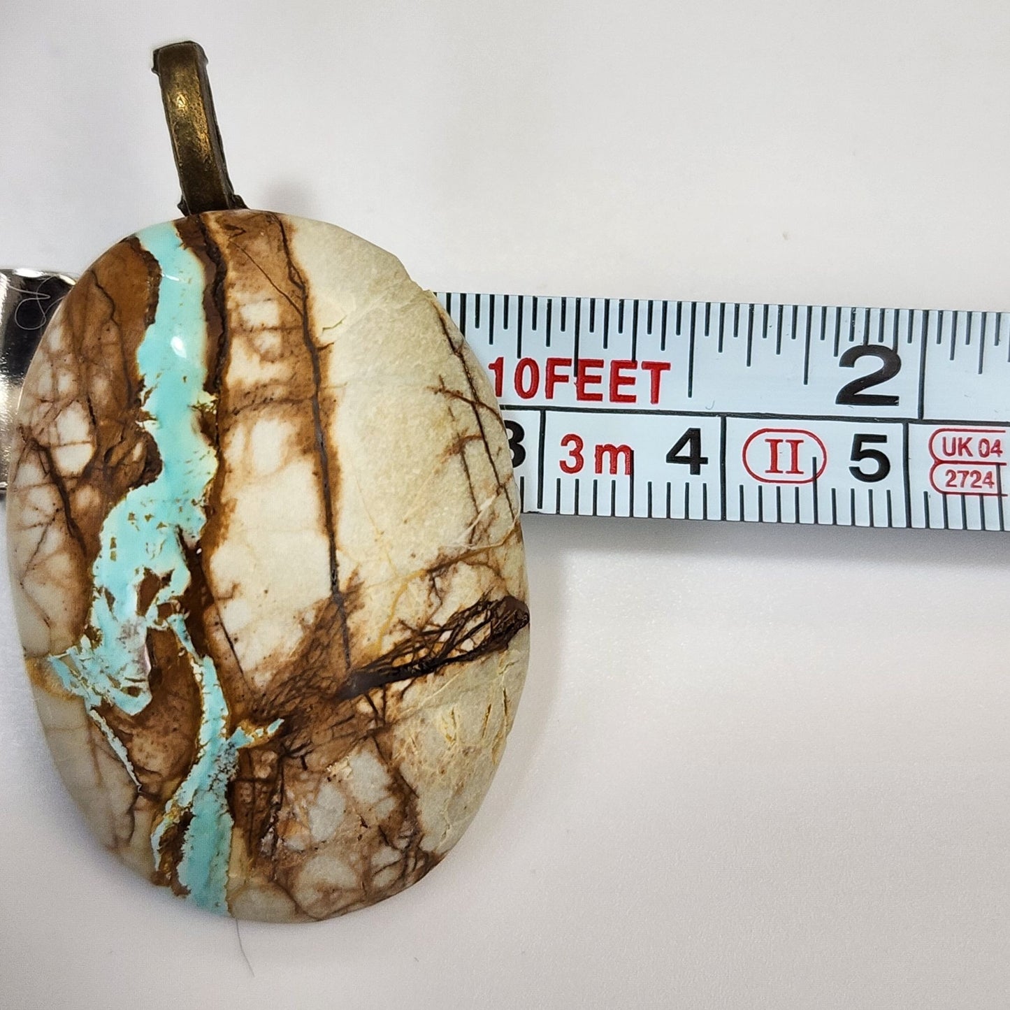 Artisan Royston Ribbon Turquoise Pendant