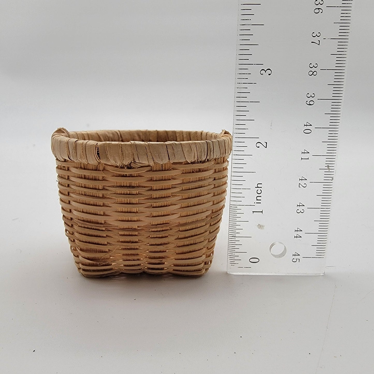 Woven Split-Reed Miniature Basket