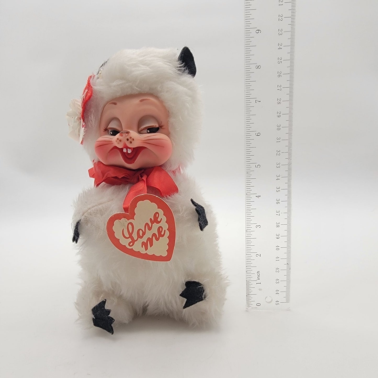 1950s Rushton Star Creation Valentine White Skunk Plush