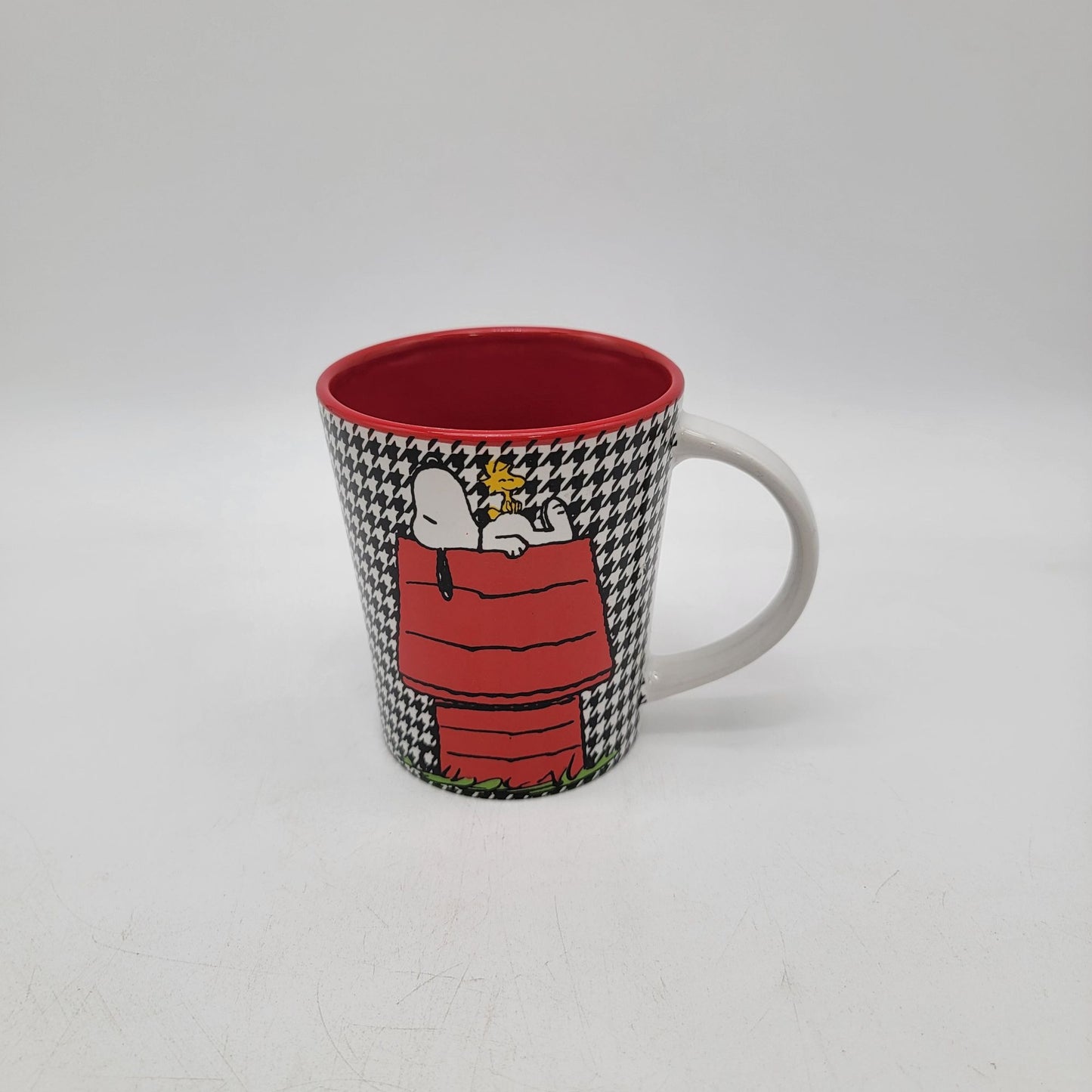 Peanuts Snoopy & Woodstock Houndstooth Mug