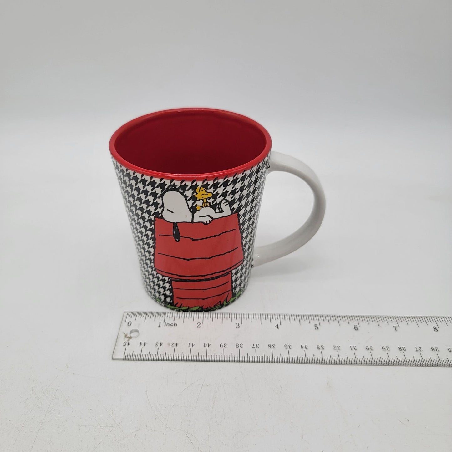 Peanuts Snoopy & Woodstock Houndstooth Mug