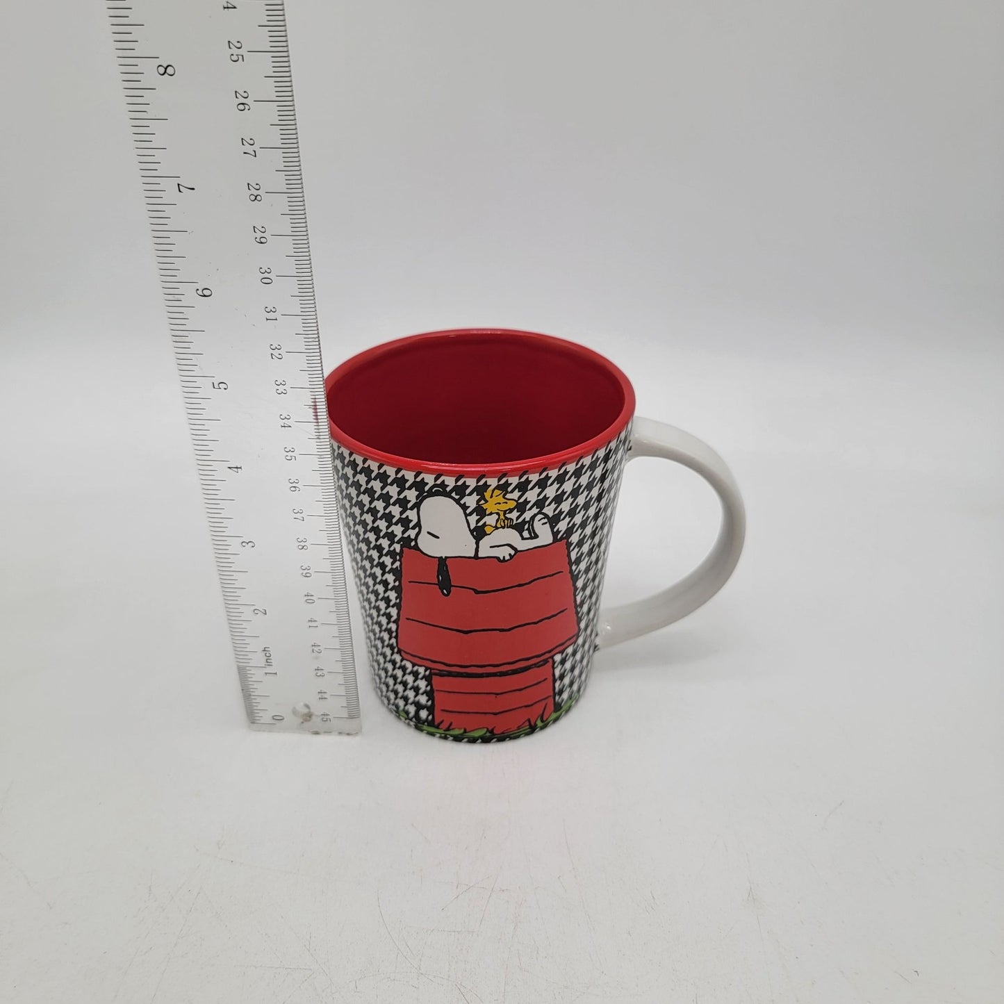 Peanuts Snoopy & Woodstock Houndstooth Mug