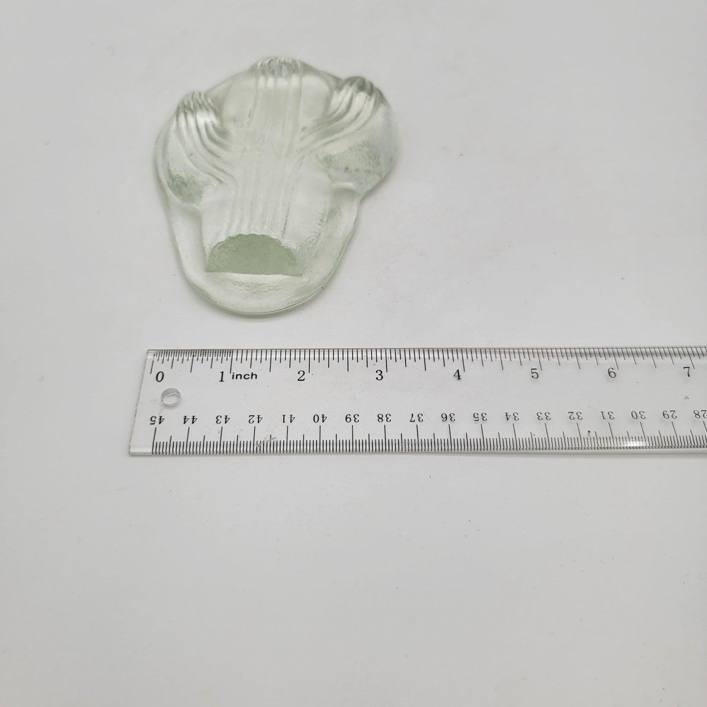 Clear Glass Cactus Paperweight