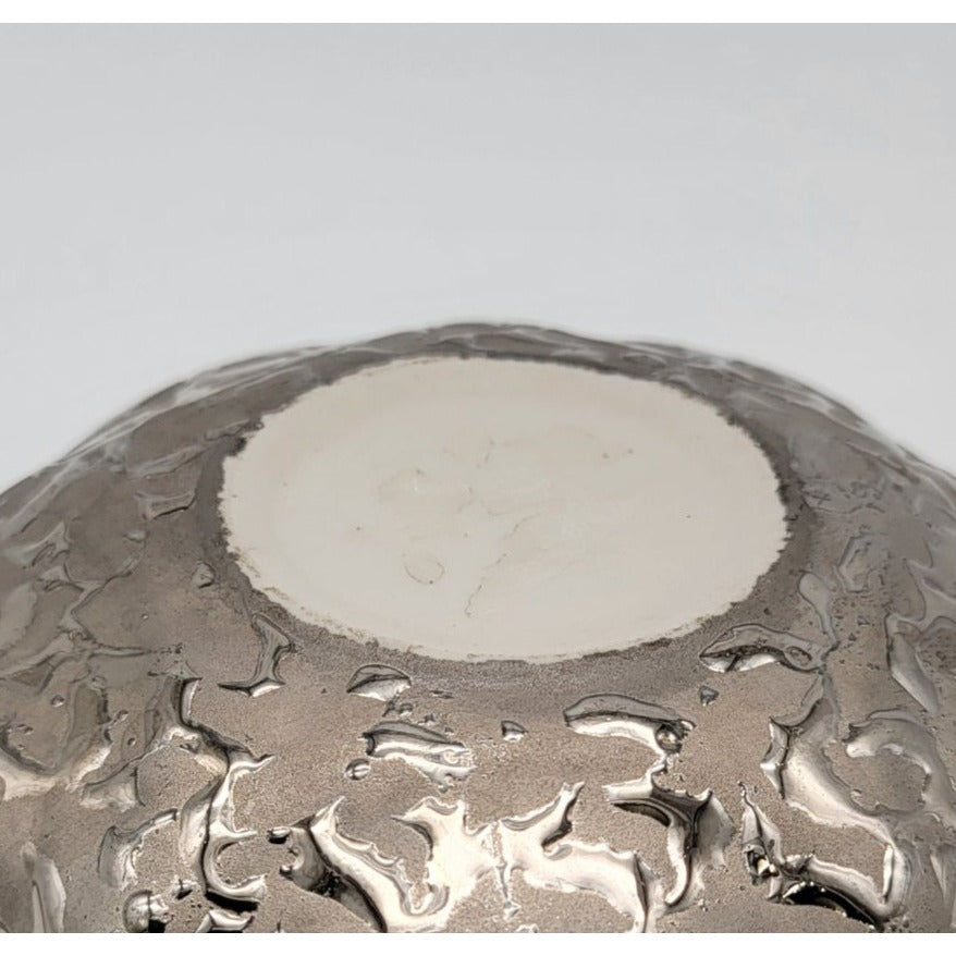 Weeping Silver Bowl With Scalloped Edge