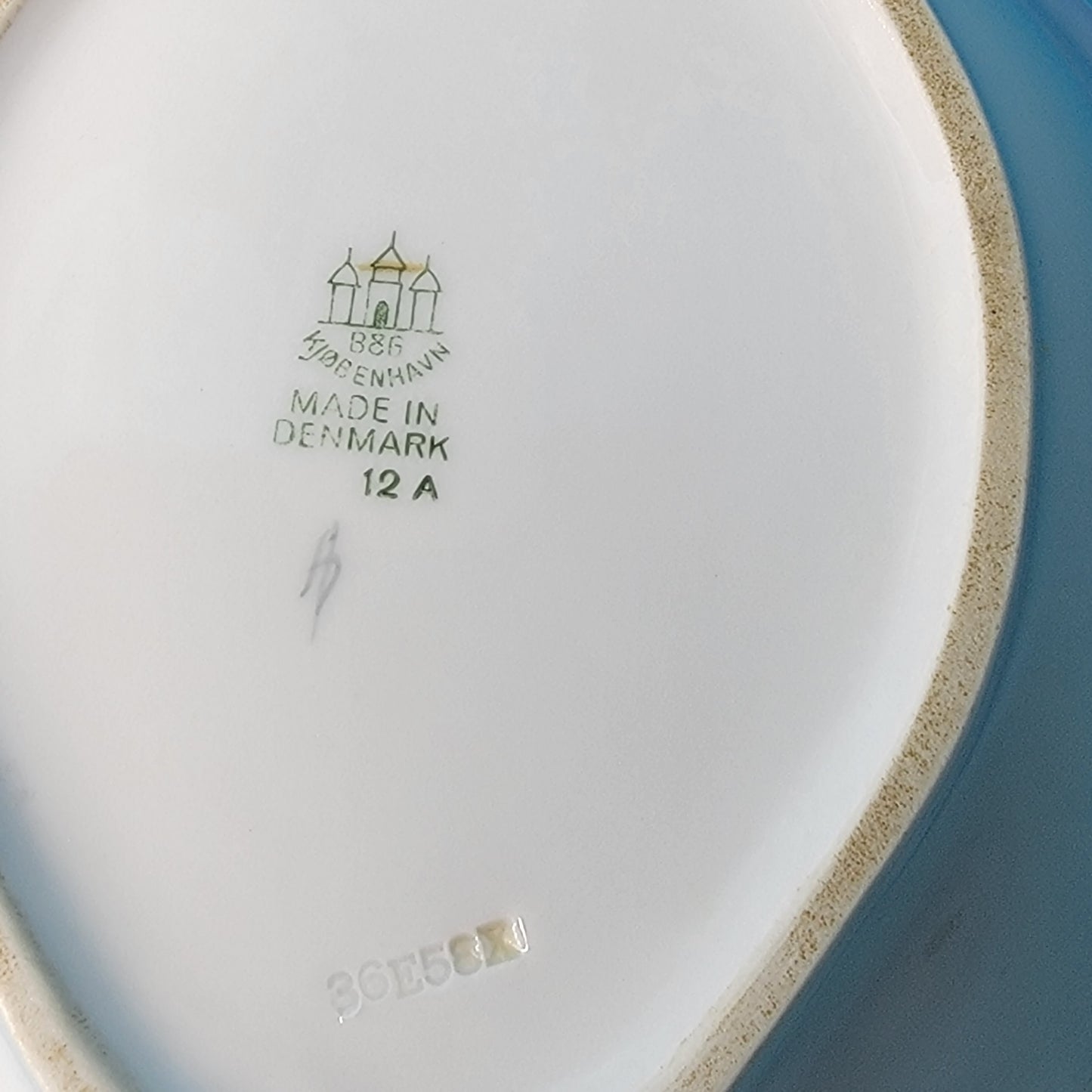 Bing and Grondahl Copenhagen Porcelain Seagull Oval Serving Bowl