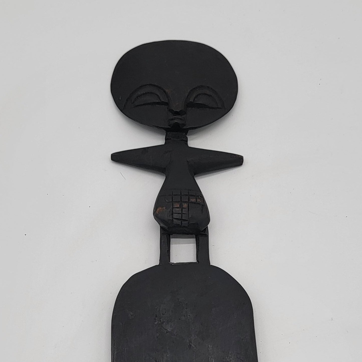 African Wood Carved Comb