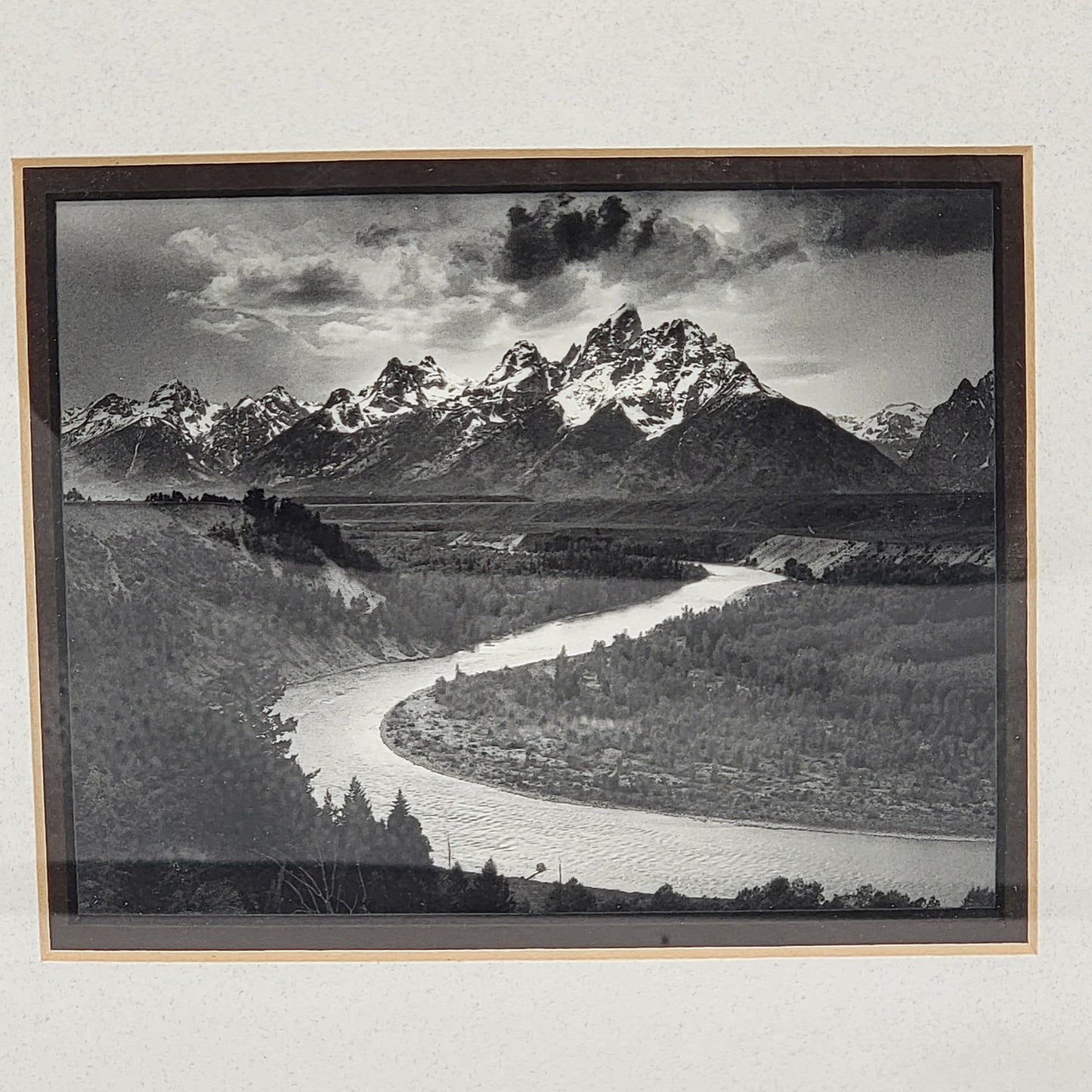 The Tetons Snake River Black and White Photo