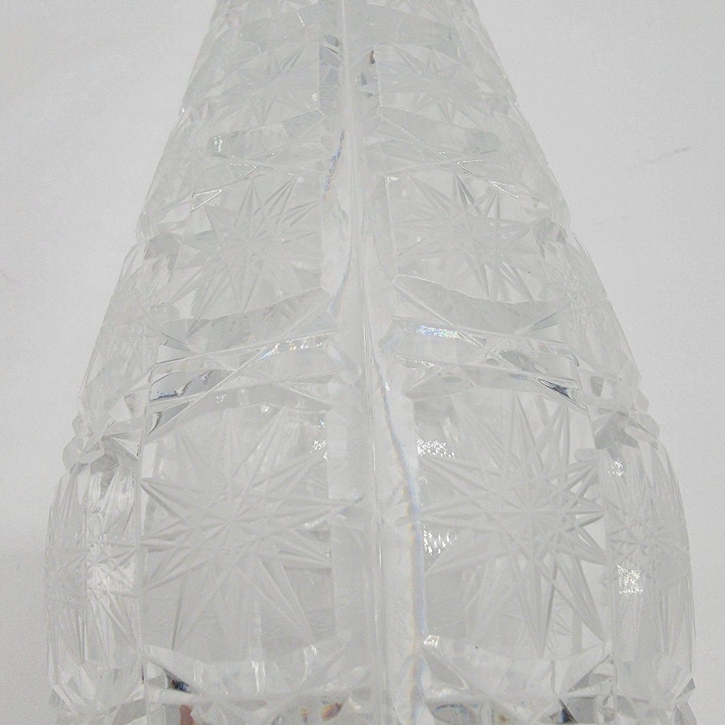 Bohemian Queen Lace Cut Glass Vase