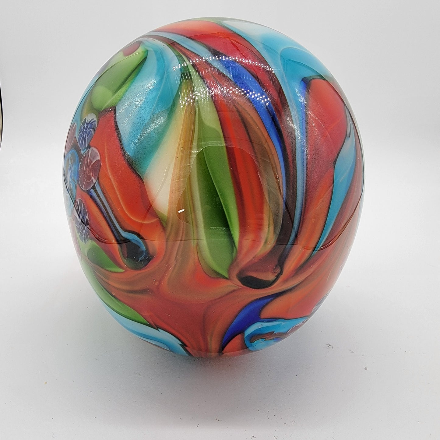 S Puccini Multicolor Murano Glass Art Vase