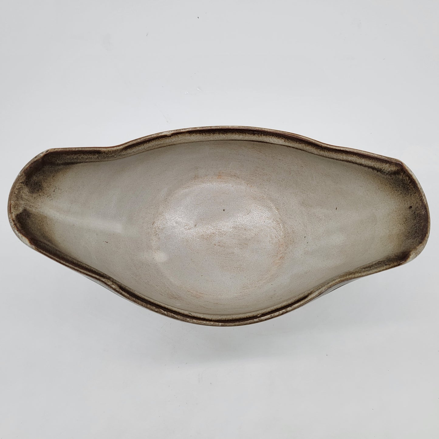 Unique Shaped Pottery Boat Vase