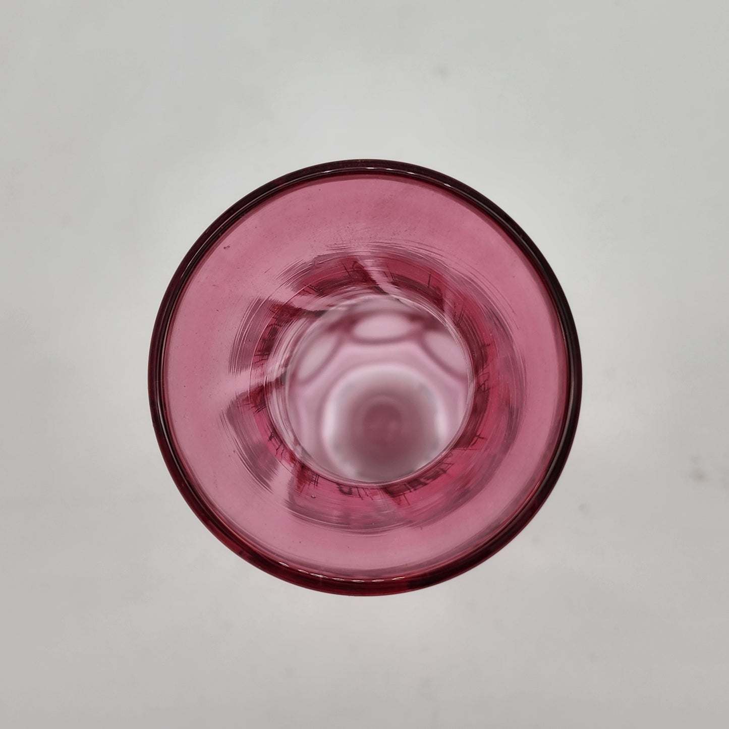 Bohemian Cranberry Glass Vase