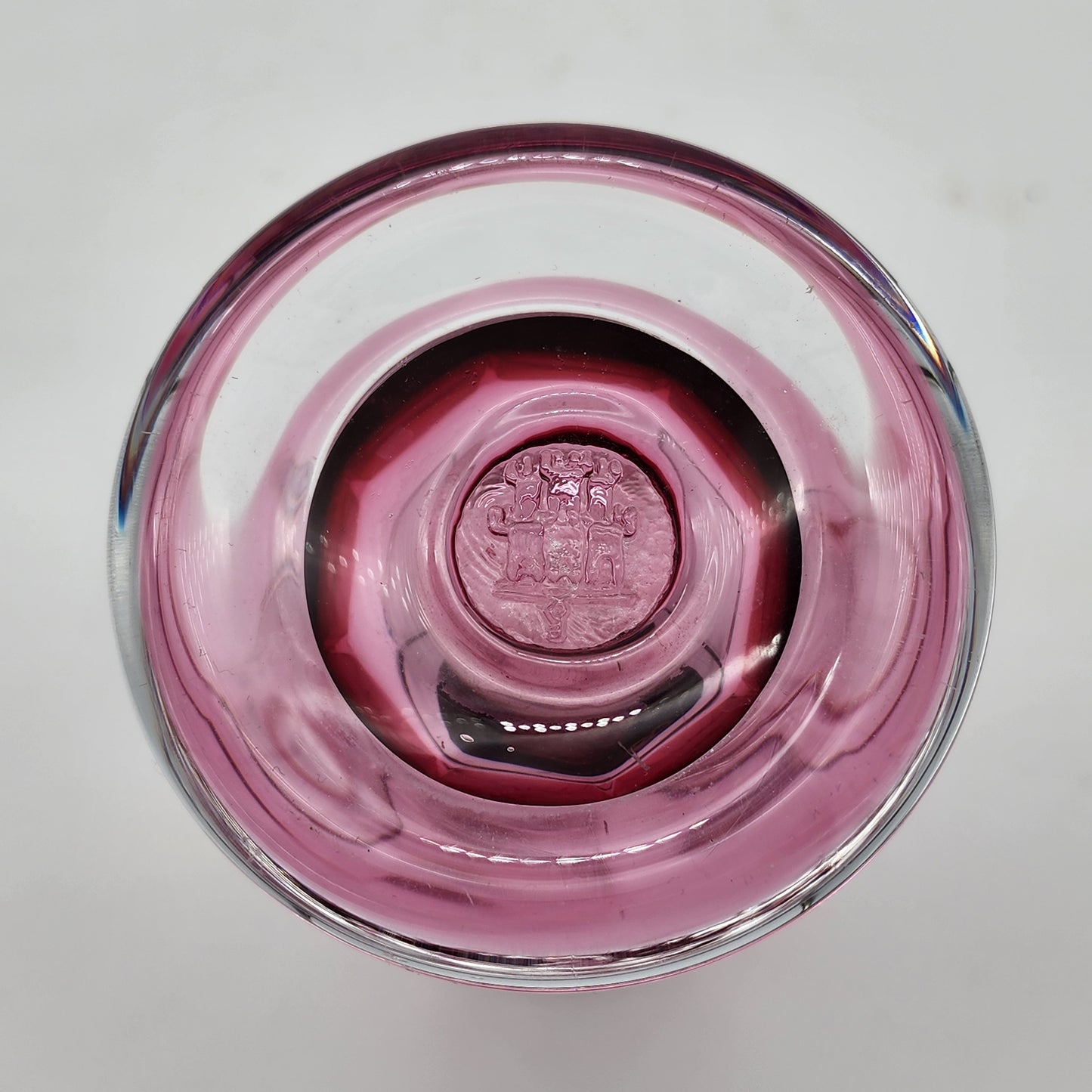 Bohemian Cranberry Glass Vase