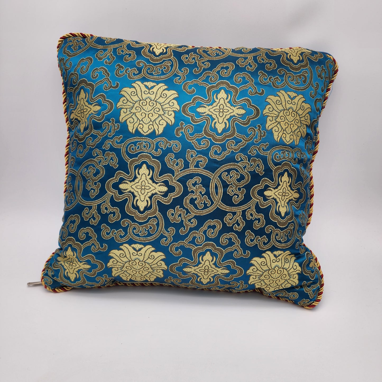 Pair of Asian Silk Brocade Pillows