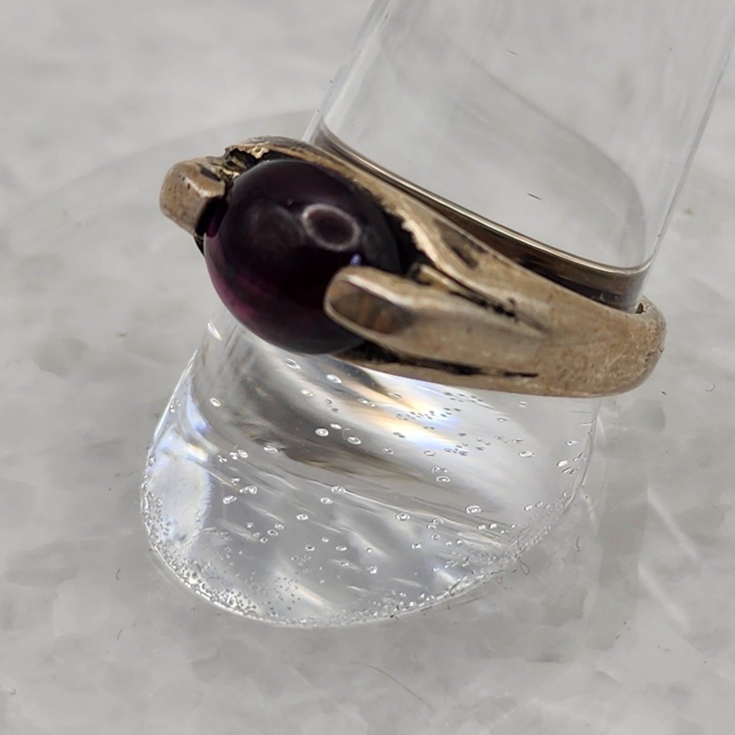 925 Sterling Garnet Ring Size 7