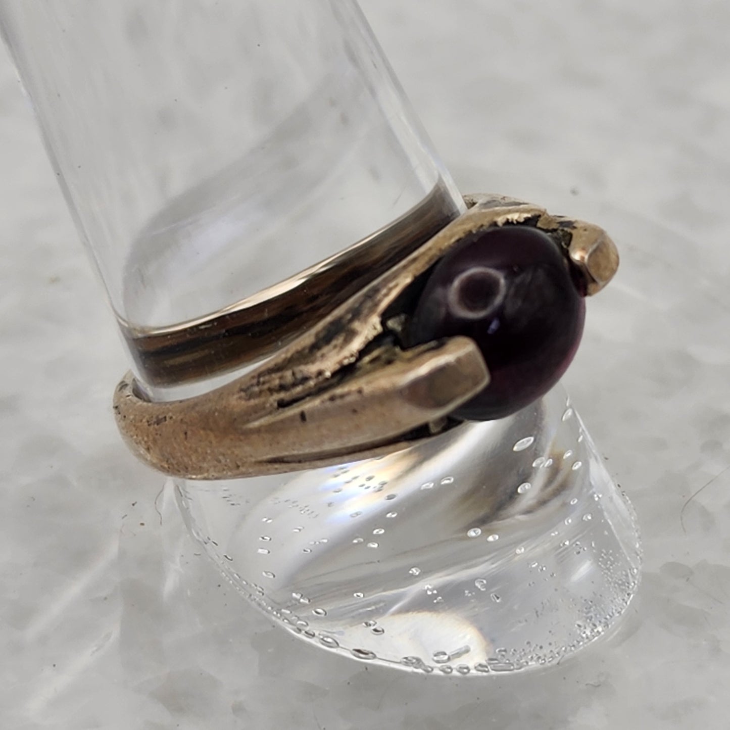925 Sterling Garnet Ring Size 7