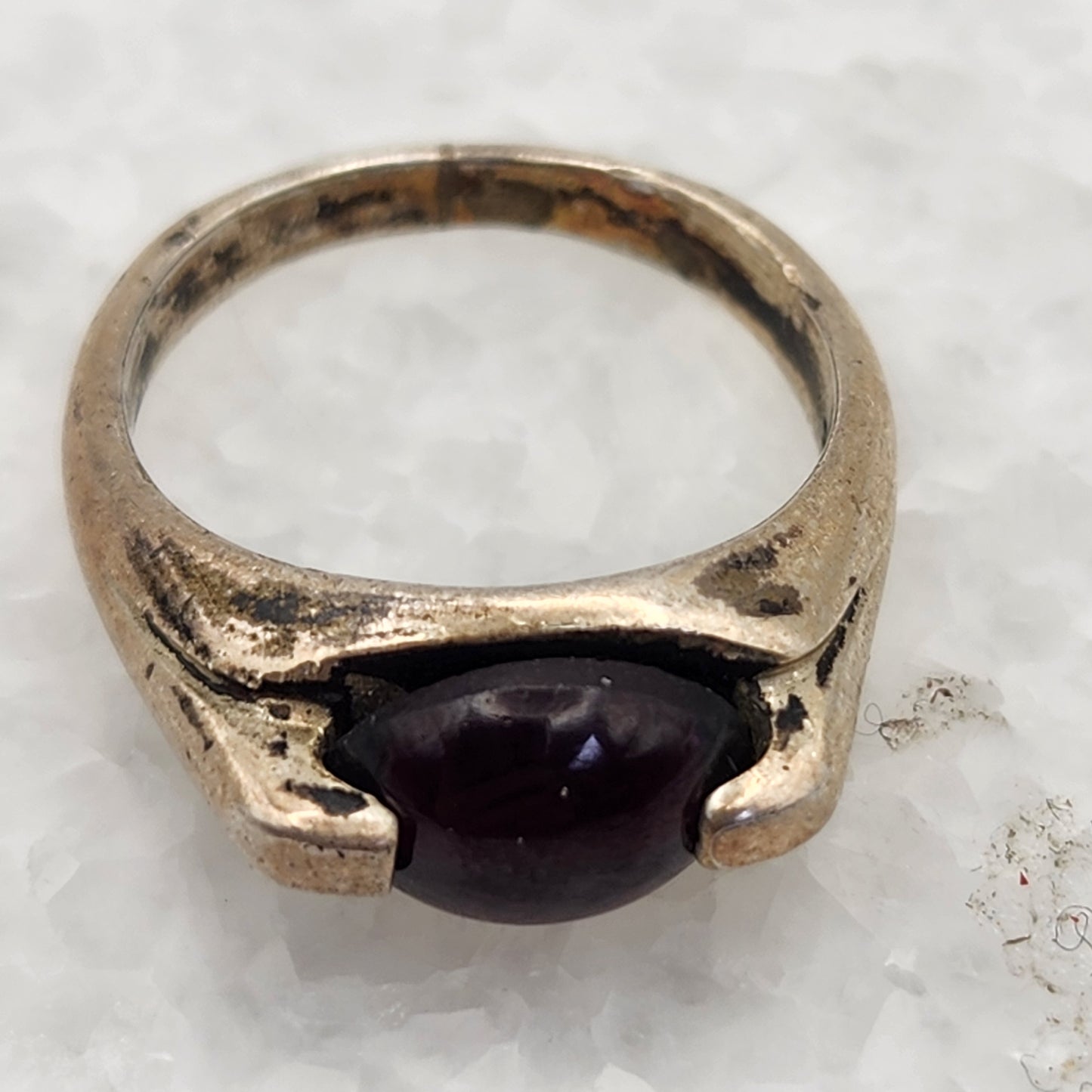925 Sterling Garnet Ring Size 7