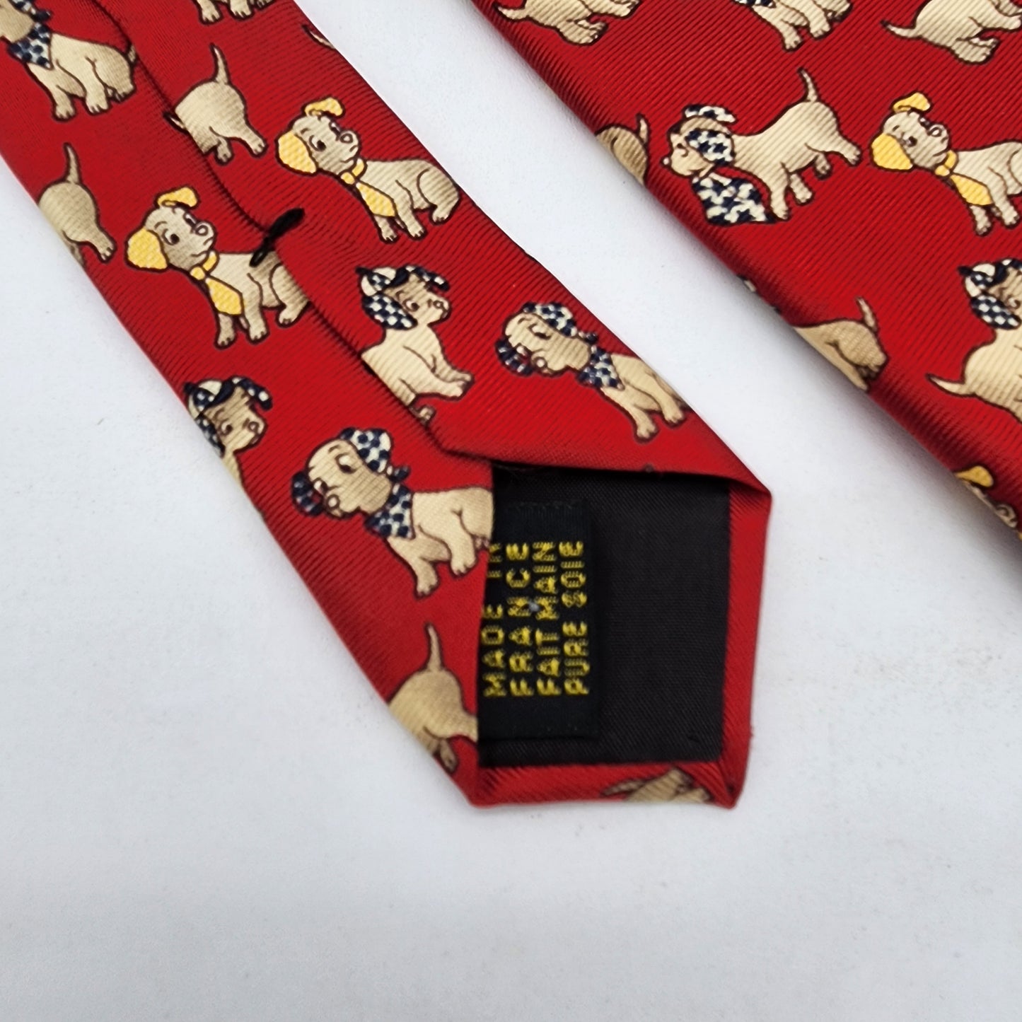 Pierre Dalrey 100% Silk Tie with Dogs