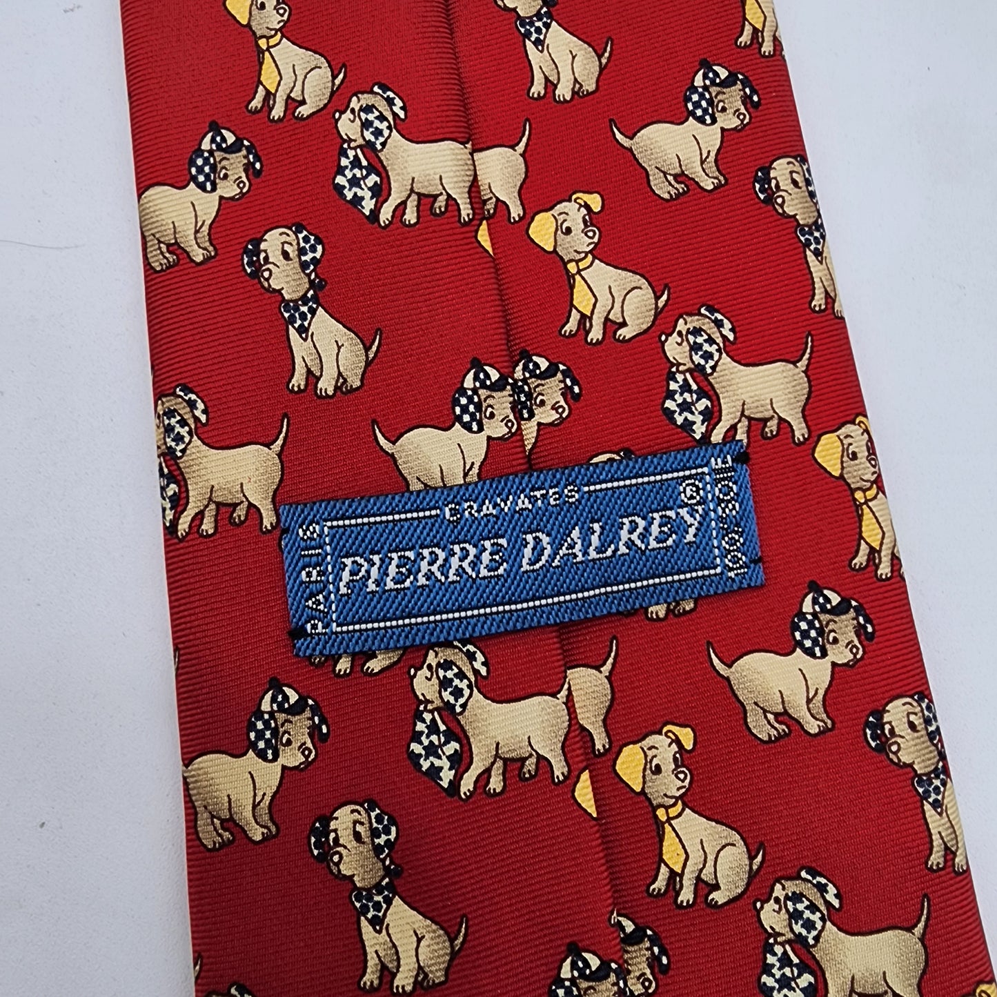 Pierre Dalrey 100% Silk Tie with Dogs