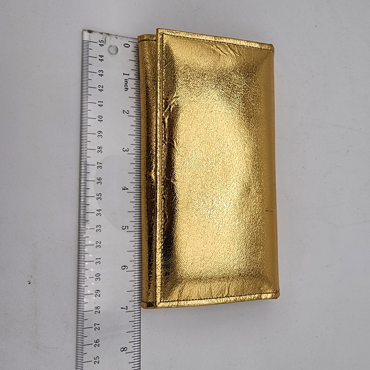 Vintage Mid Century Gold Clutch Wallet