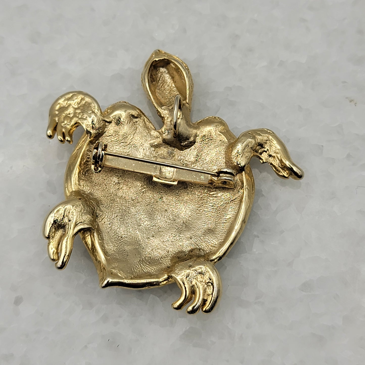 Enameled Sea Turtle Brooch
