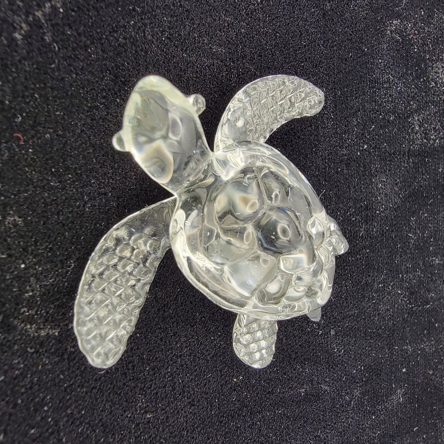 Small Glass Sea Turtle Figure