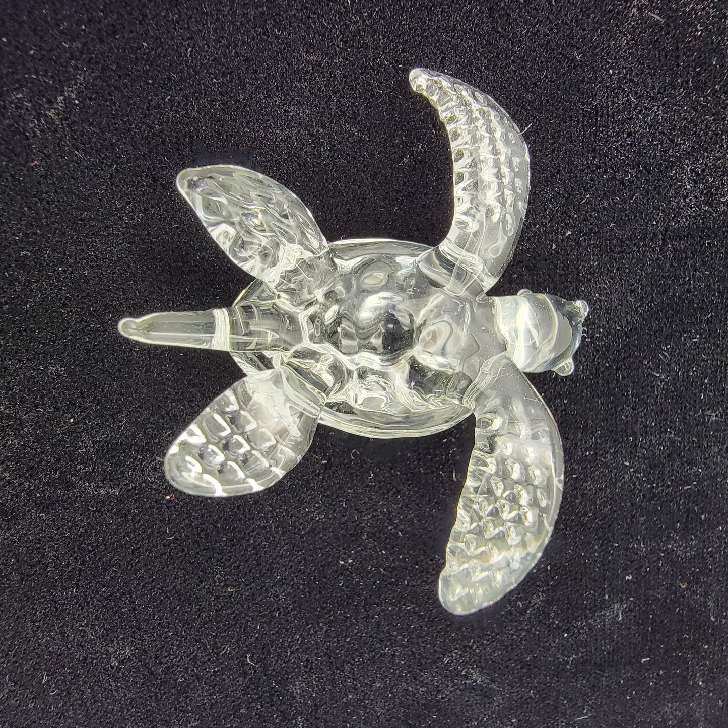 Small Glass Sea Turtle Figure
