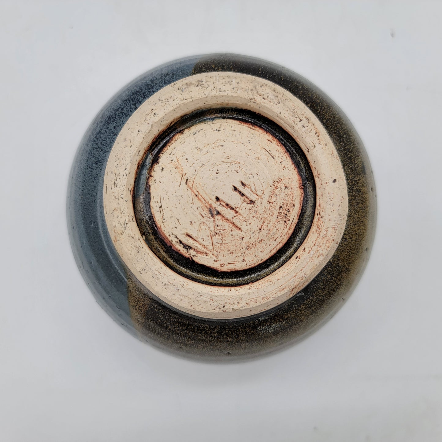 Blue Brown Pottery Planter