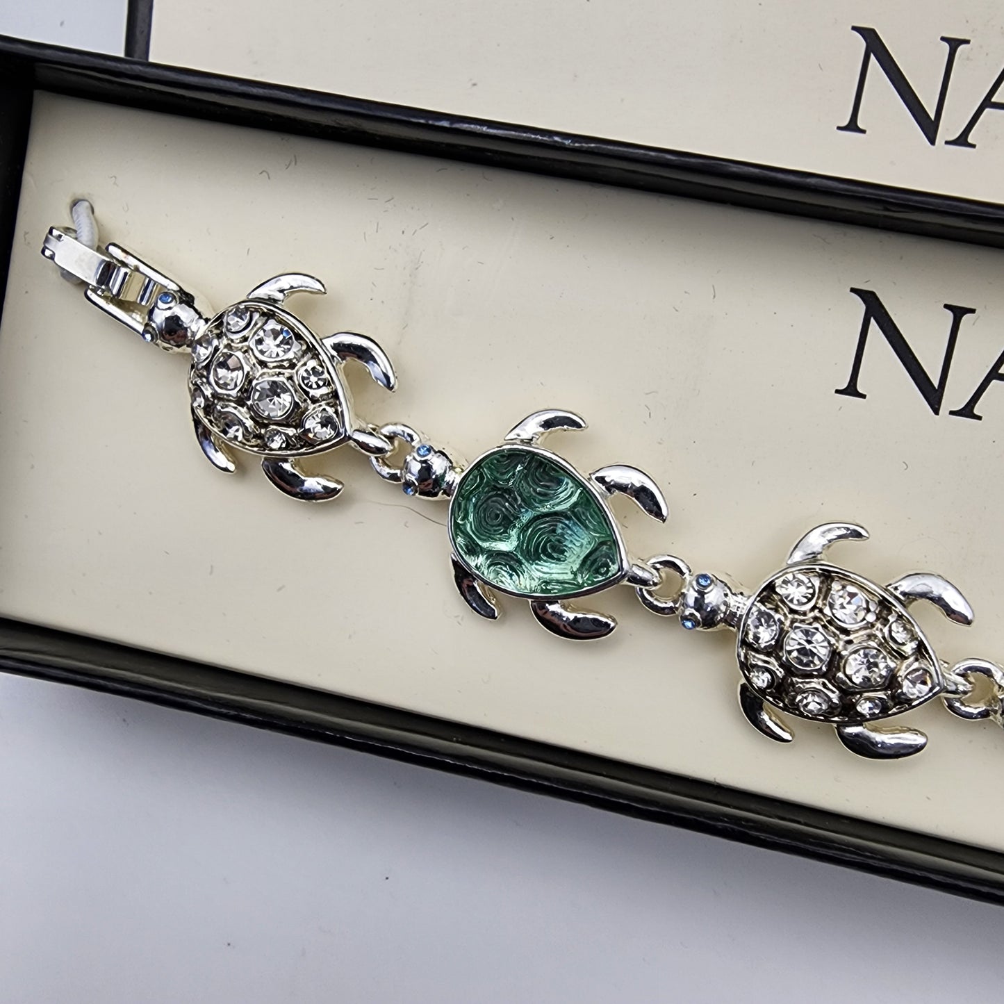 Napier Sea Turtle Rhinestone Bracelet
