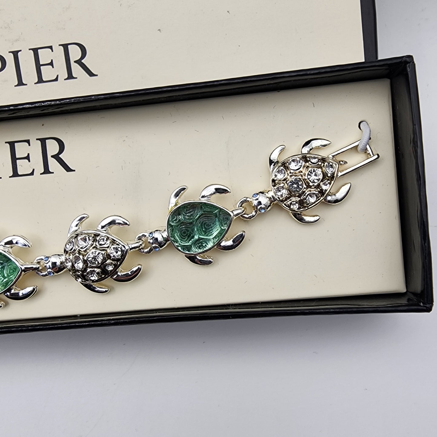 Napier Sea Turtle Rhinestone Bracelet