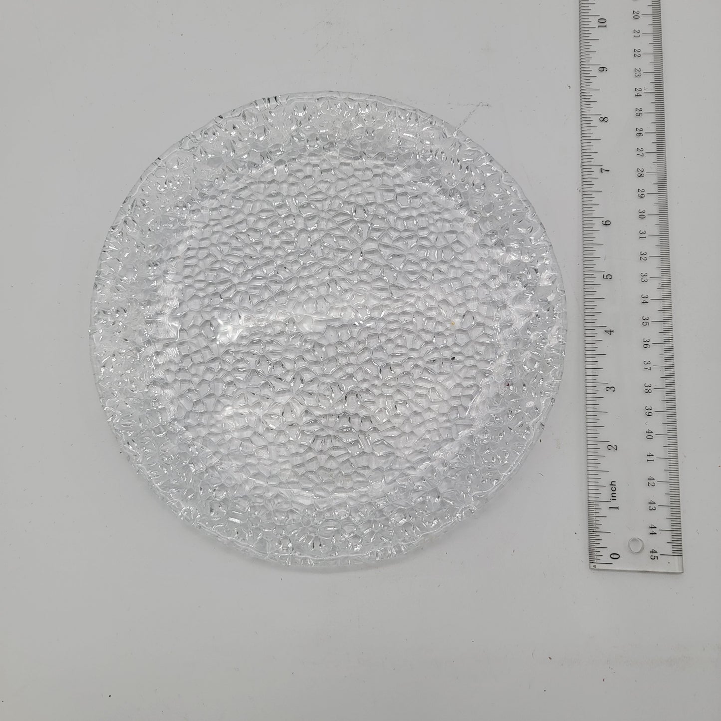 Raindrop Pebble Glass Plates Set of 4