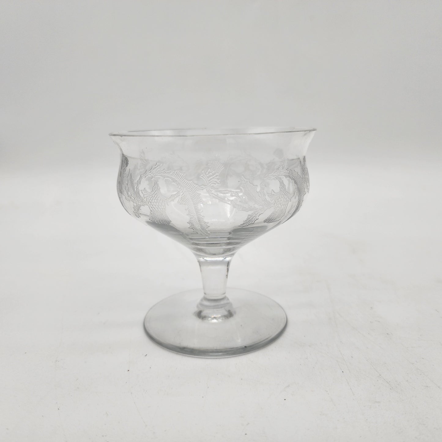 Antique Central Glass Thistle Pattern Glasses