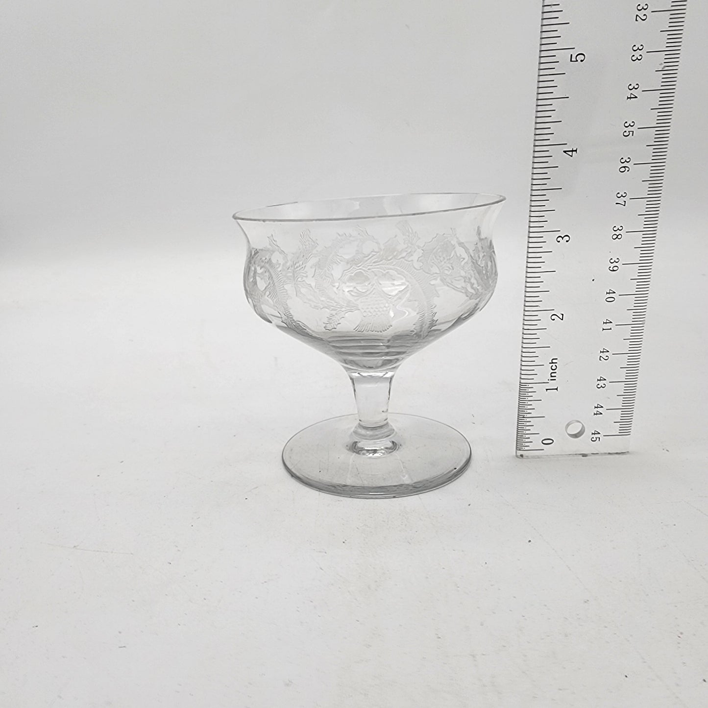 Antique Central Glass Thistle Pattern Glasses
