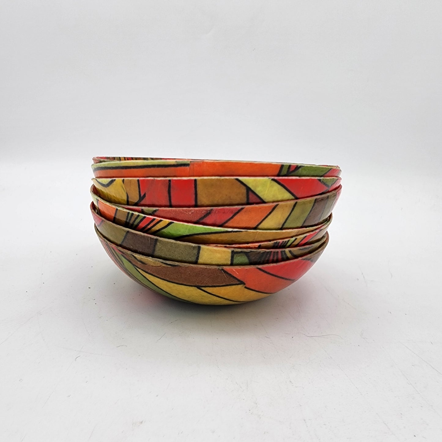 Set of 8 Mid Century Fiberglass Bowls