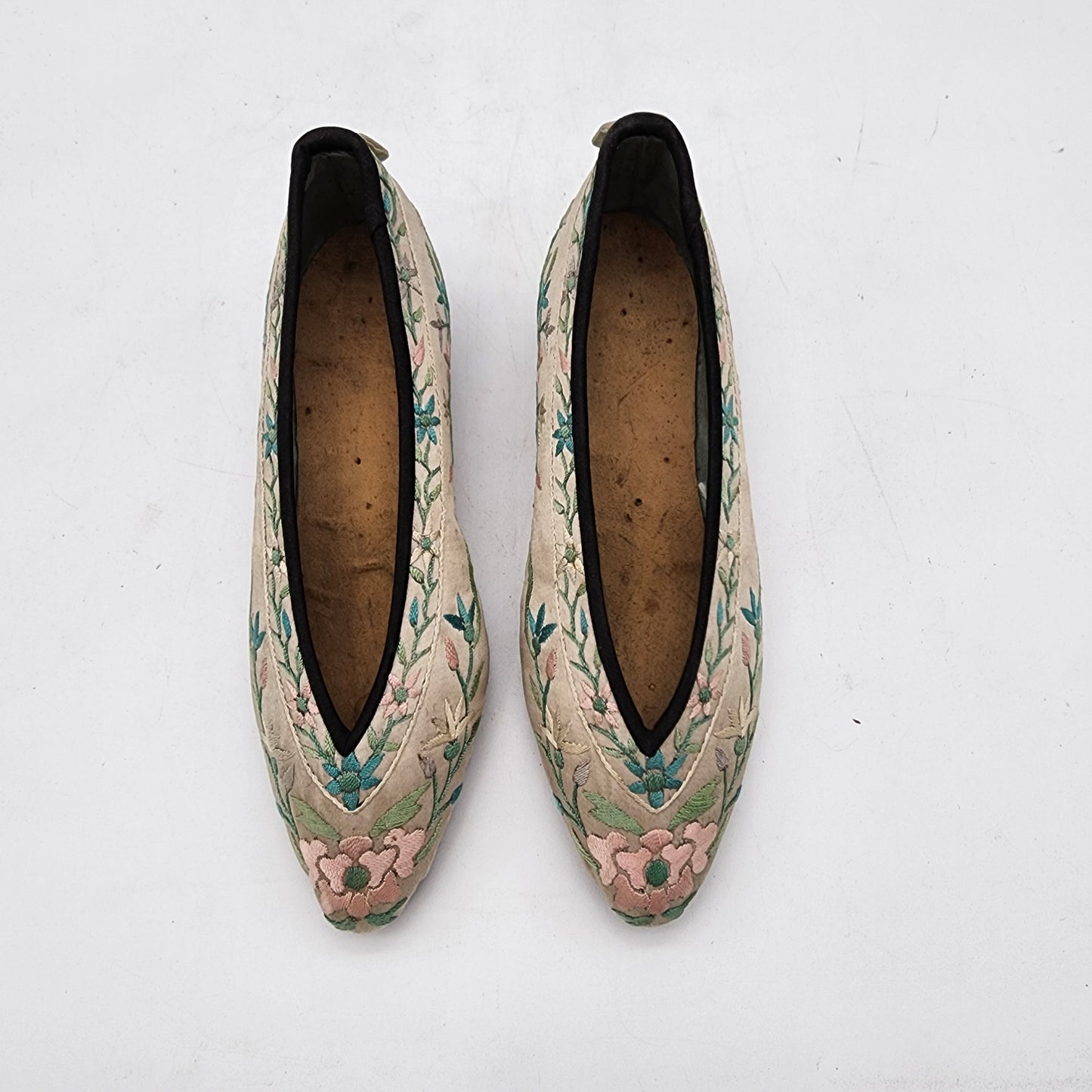 Antique Chinese Silk Embroidered Shoes