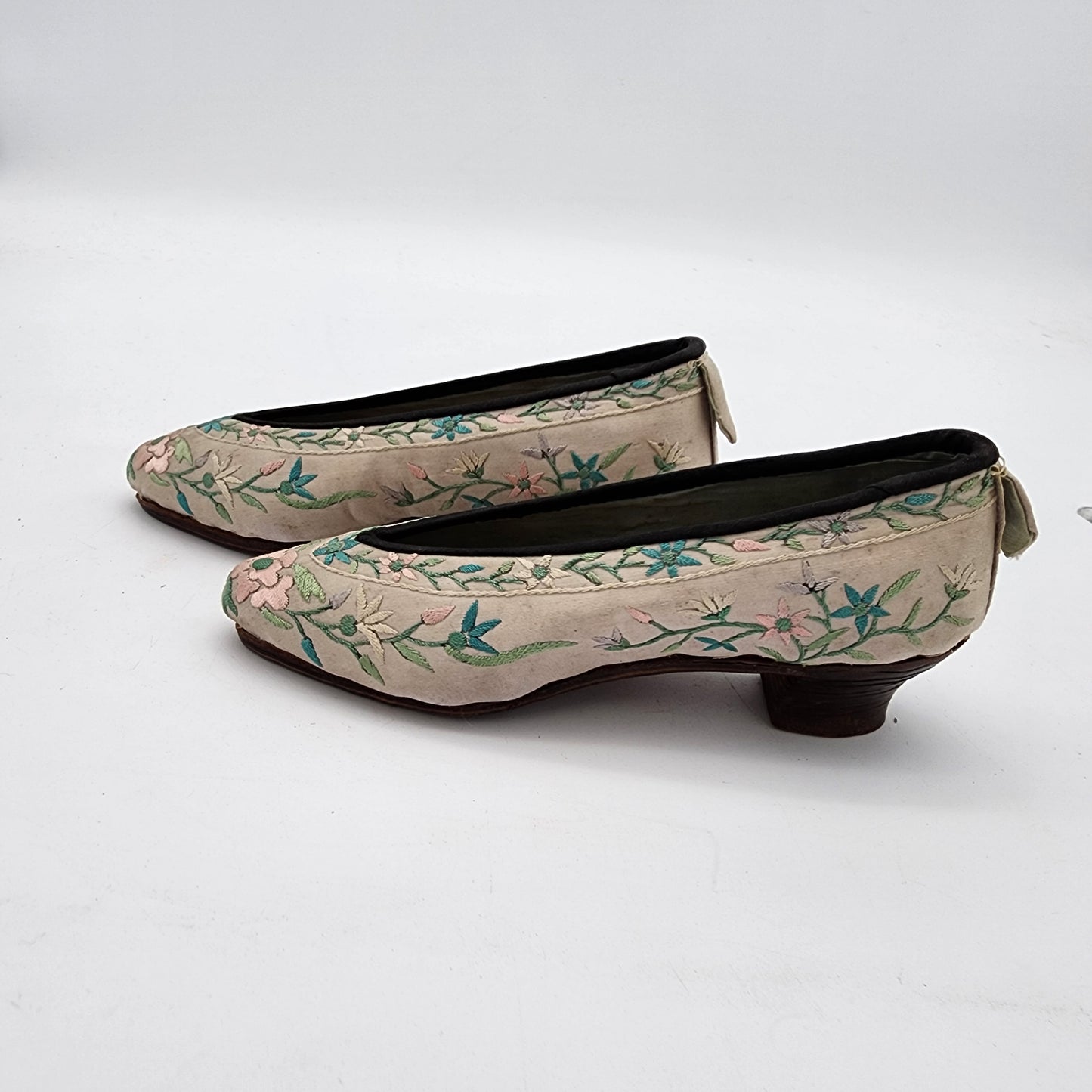 Antique Chinese Silk Embroidered Shoes
