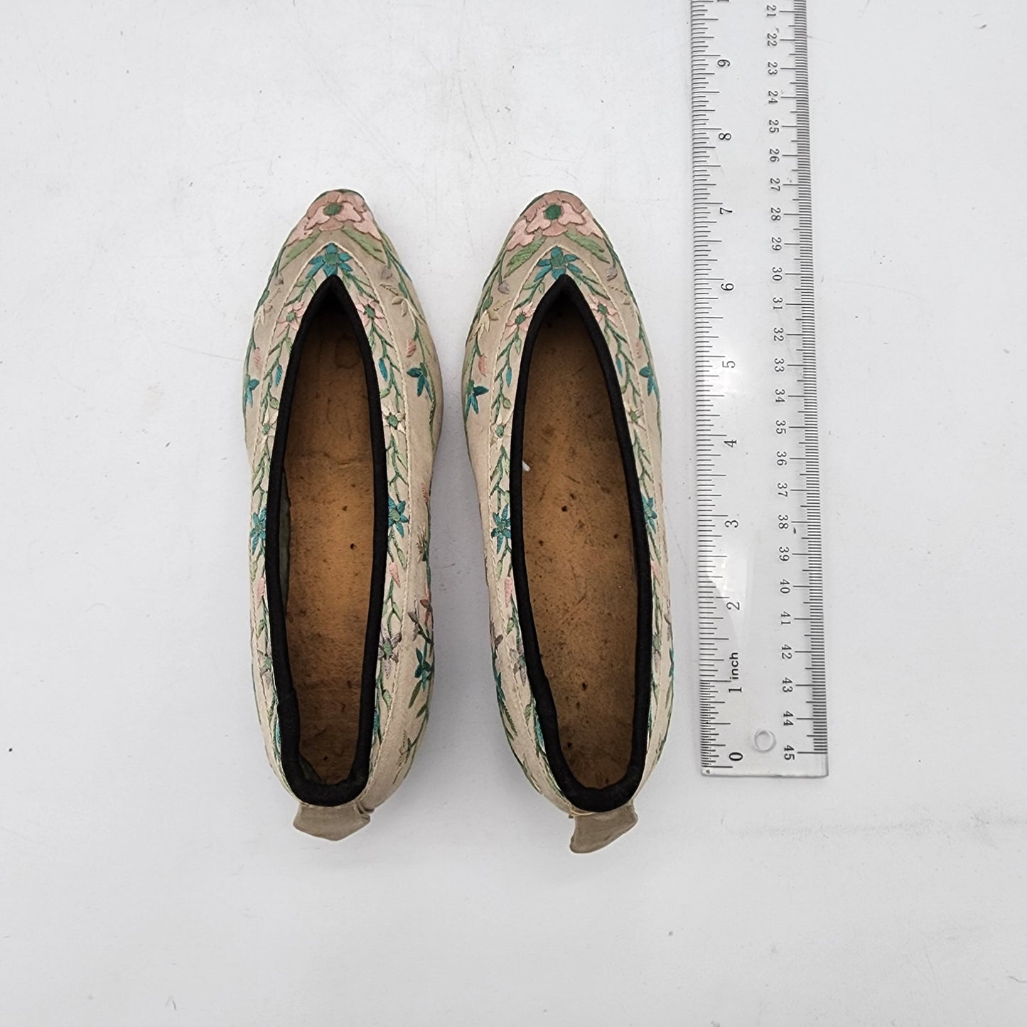 Antique Chinese Silk Embroidered Shoes