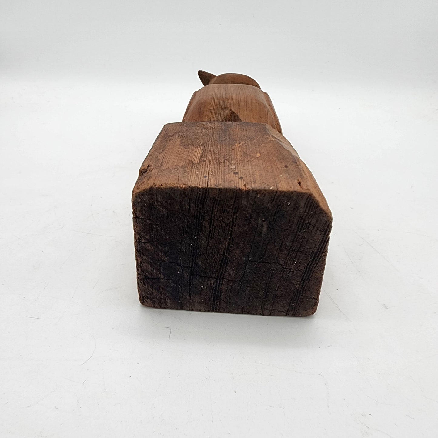 Carved Wood Penguin Sculpture
