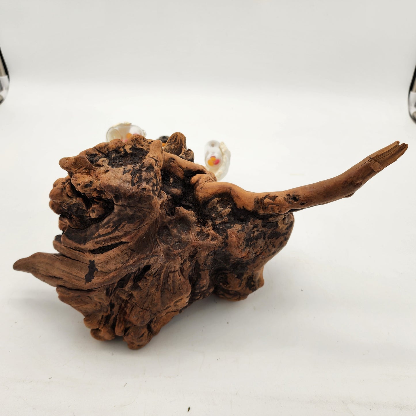 Vintage Owl Sculpture on Driftwood
