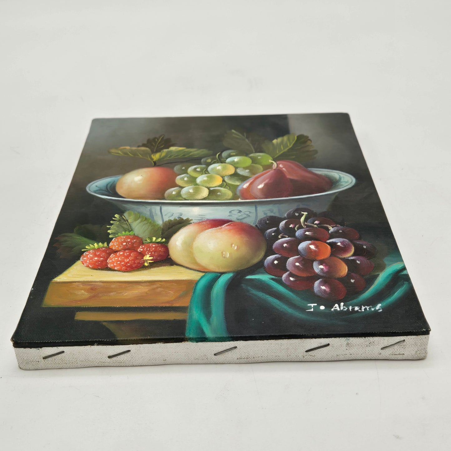 J Abrams Still Life Painting on Canvas Unframed