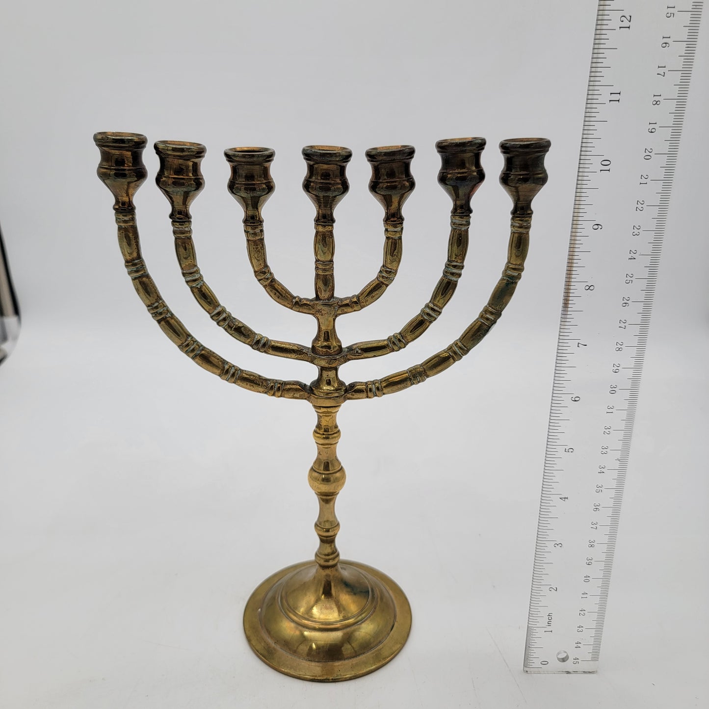 Large Brass Menorrah Candelabra