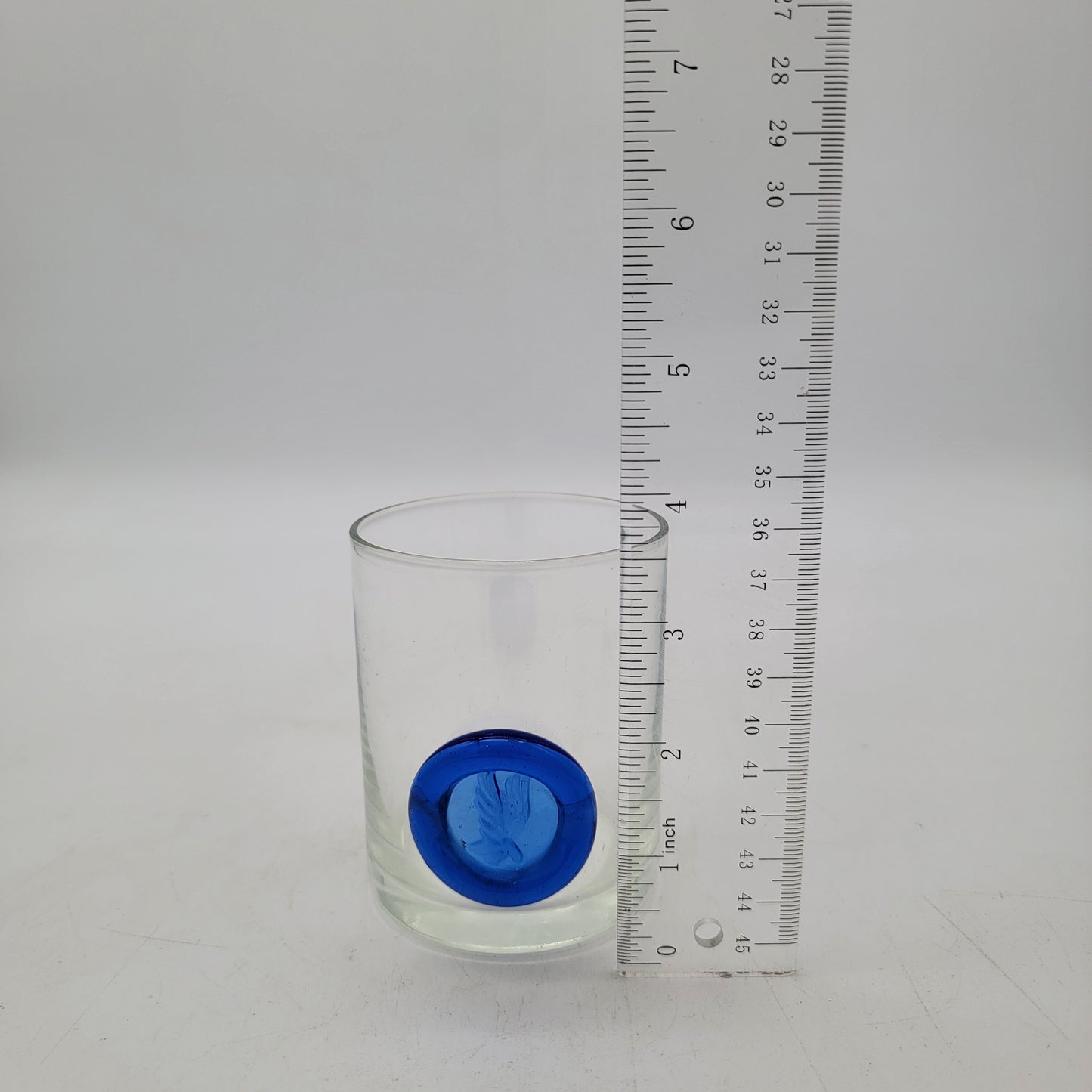 American Airlines Glass Blue Raised Eagle Button