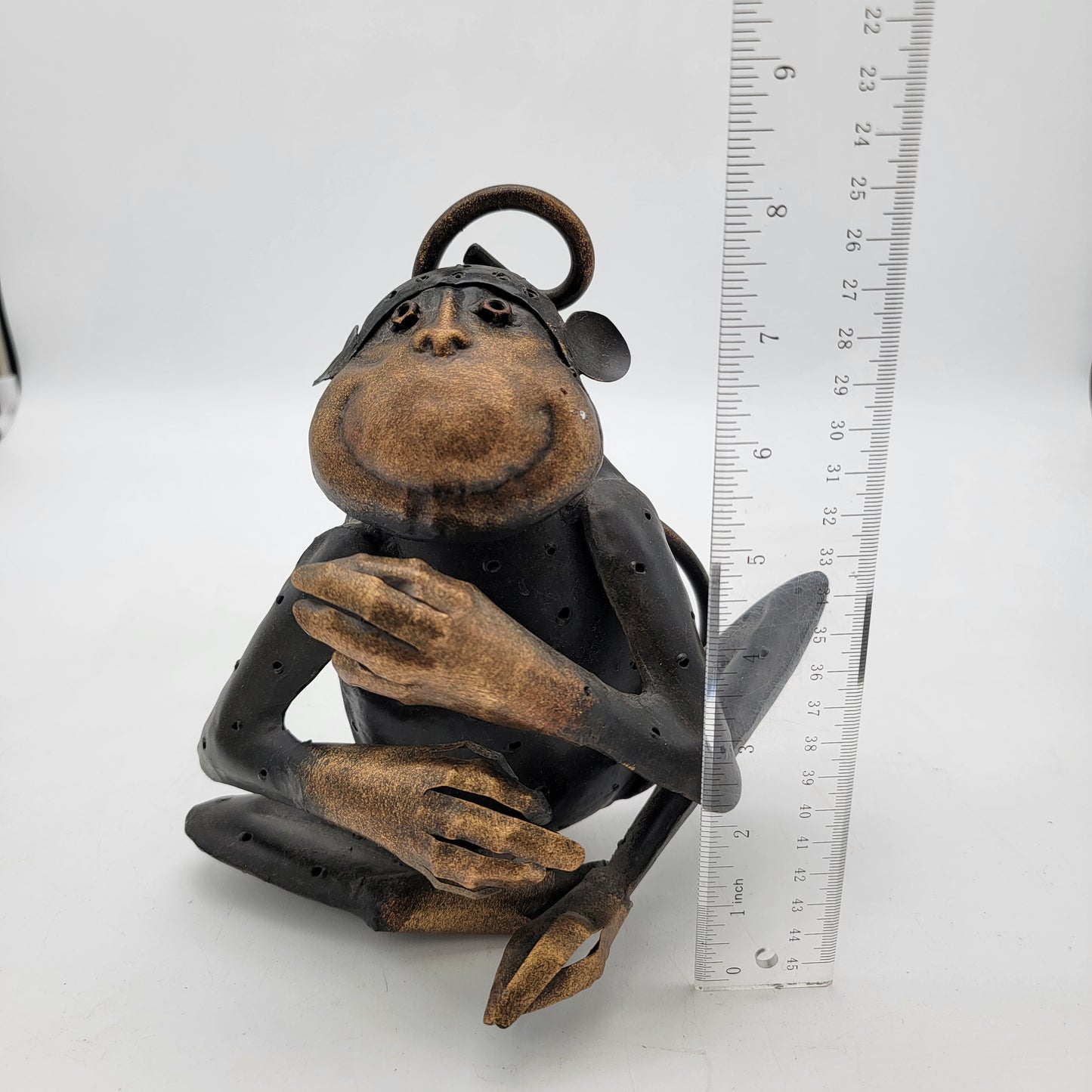 Metal Monkey Lantern Candle Holder