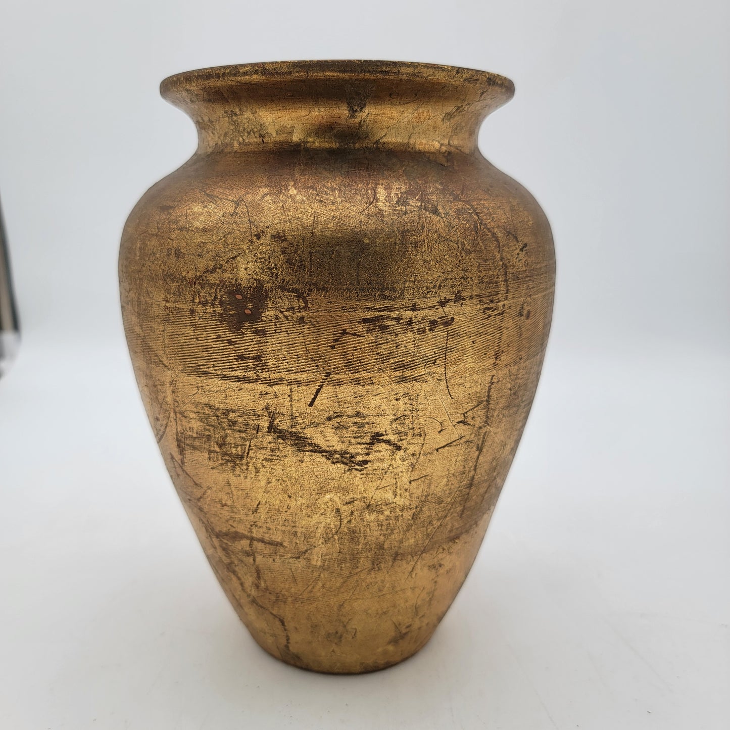 Italian Gold Florentine Pottery Vase