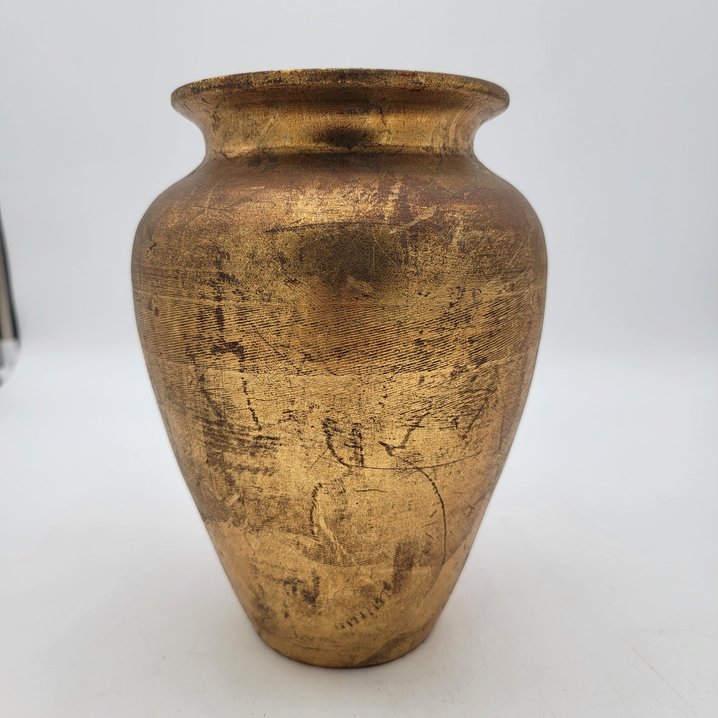 Italian Gold Florentine Pottery Vase
