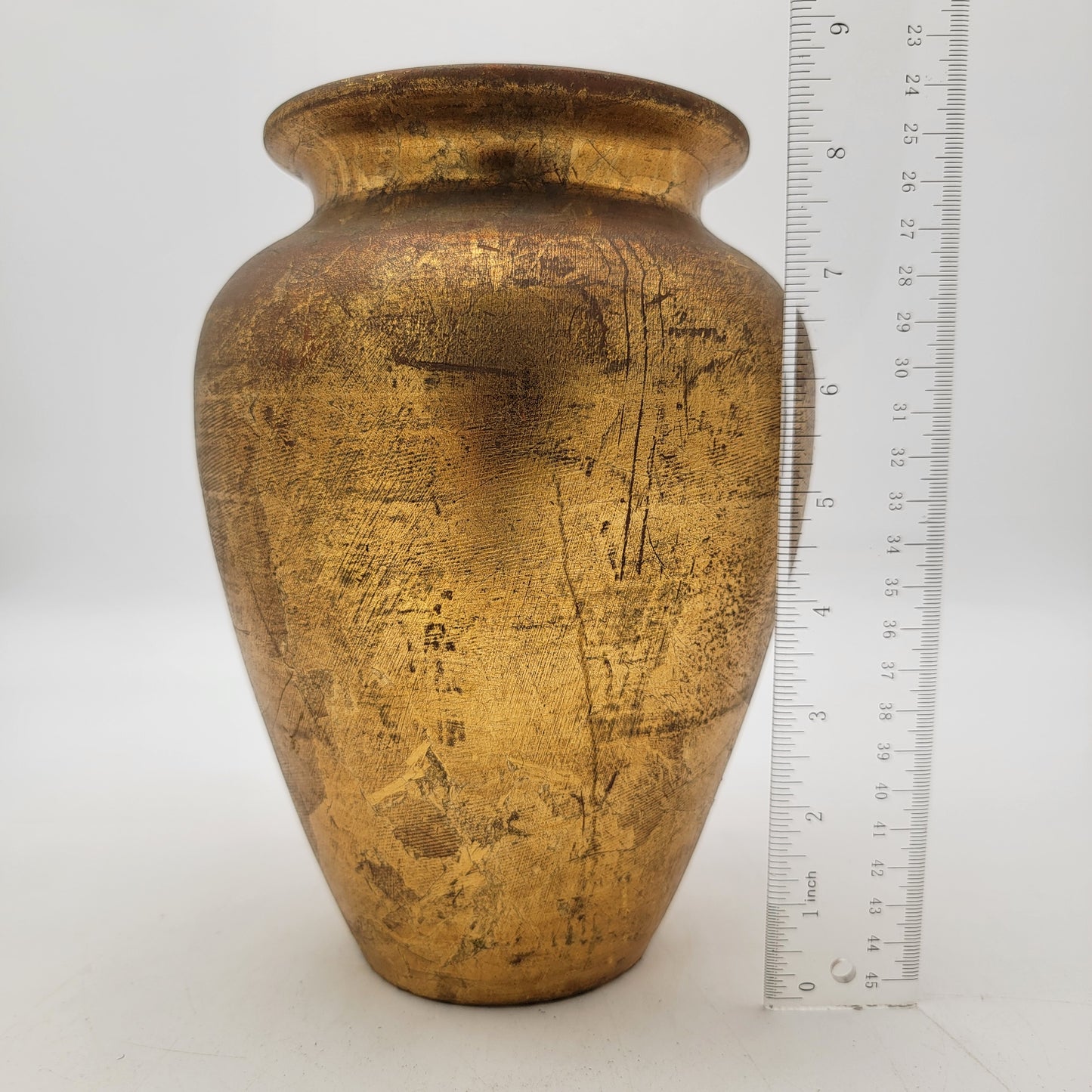 Italian Gold Florentine Pottery Vase