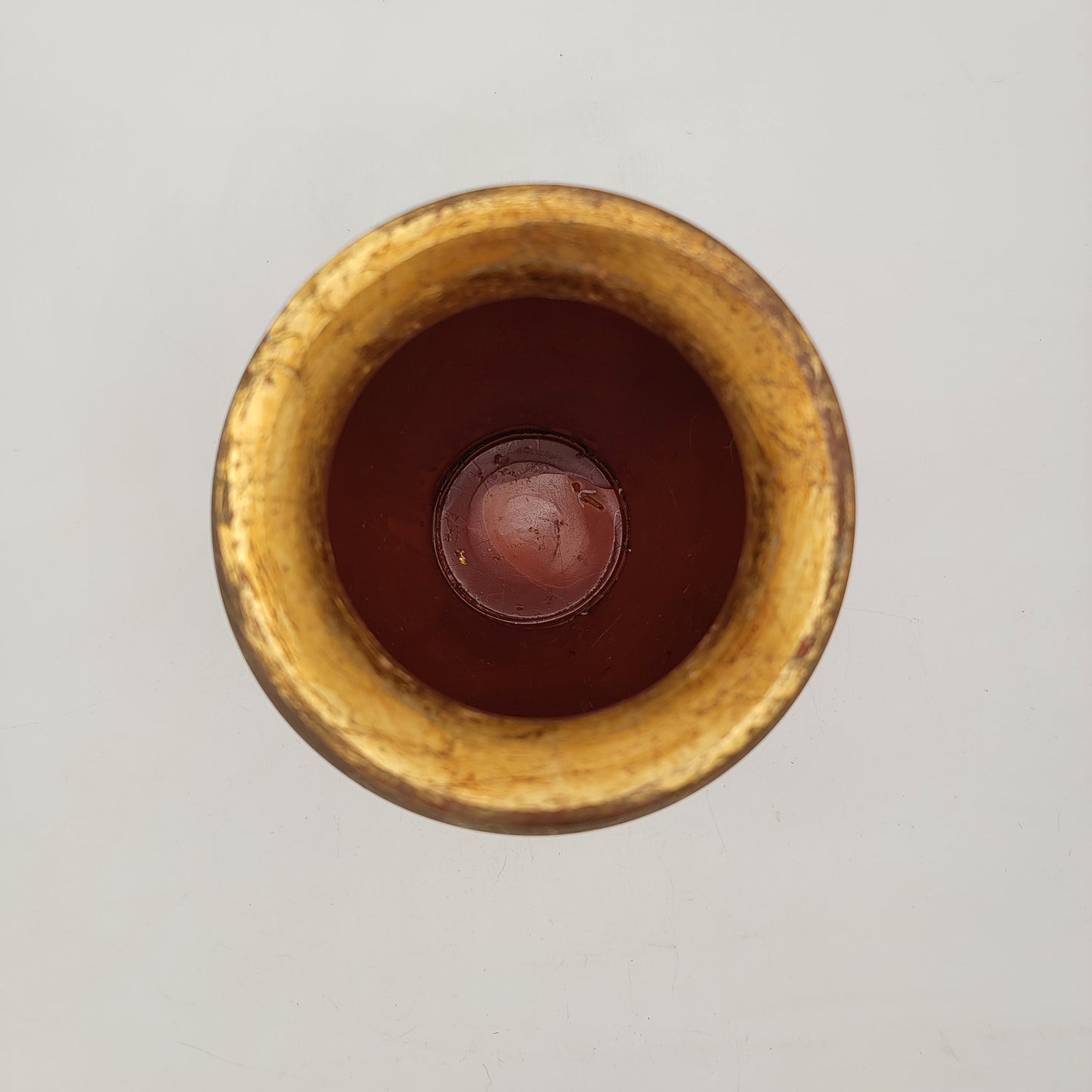 Italian Gold Florentine Pottery Vase